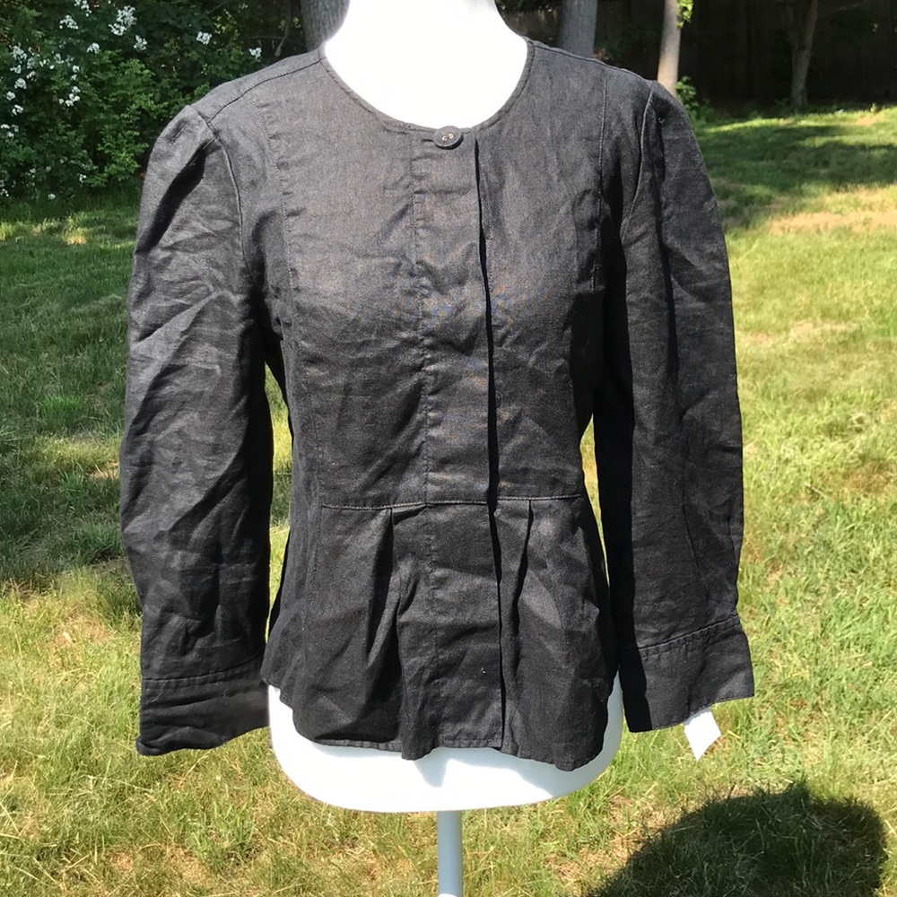 Grace Elements Black Linen Blazer